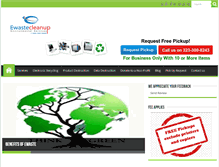 Tablet Screenshot of ewastecleanup.com